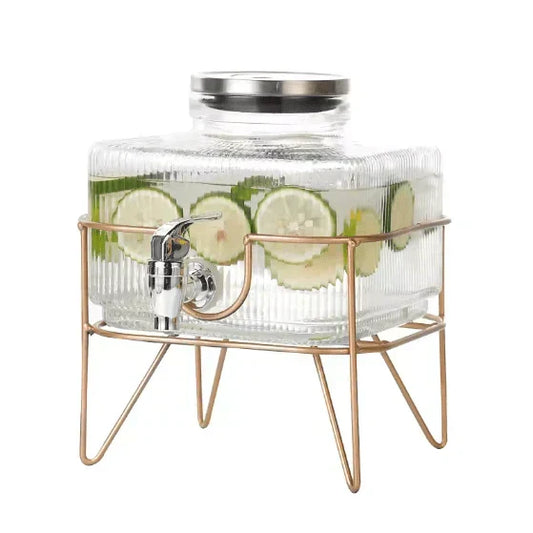 Glass Water Dispenser with Stand